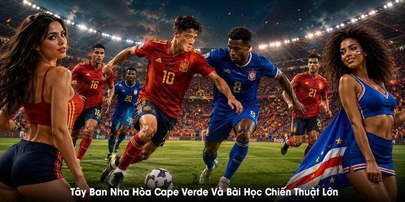 Tây Ban Nha Hòa Cape Verde Và Bài Học Chiến Thuật Lớn